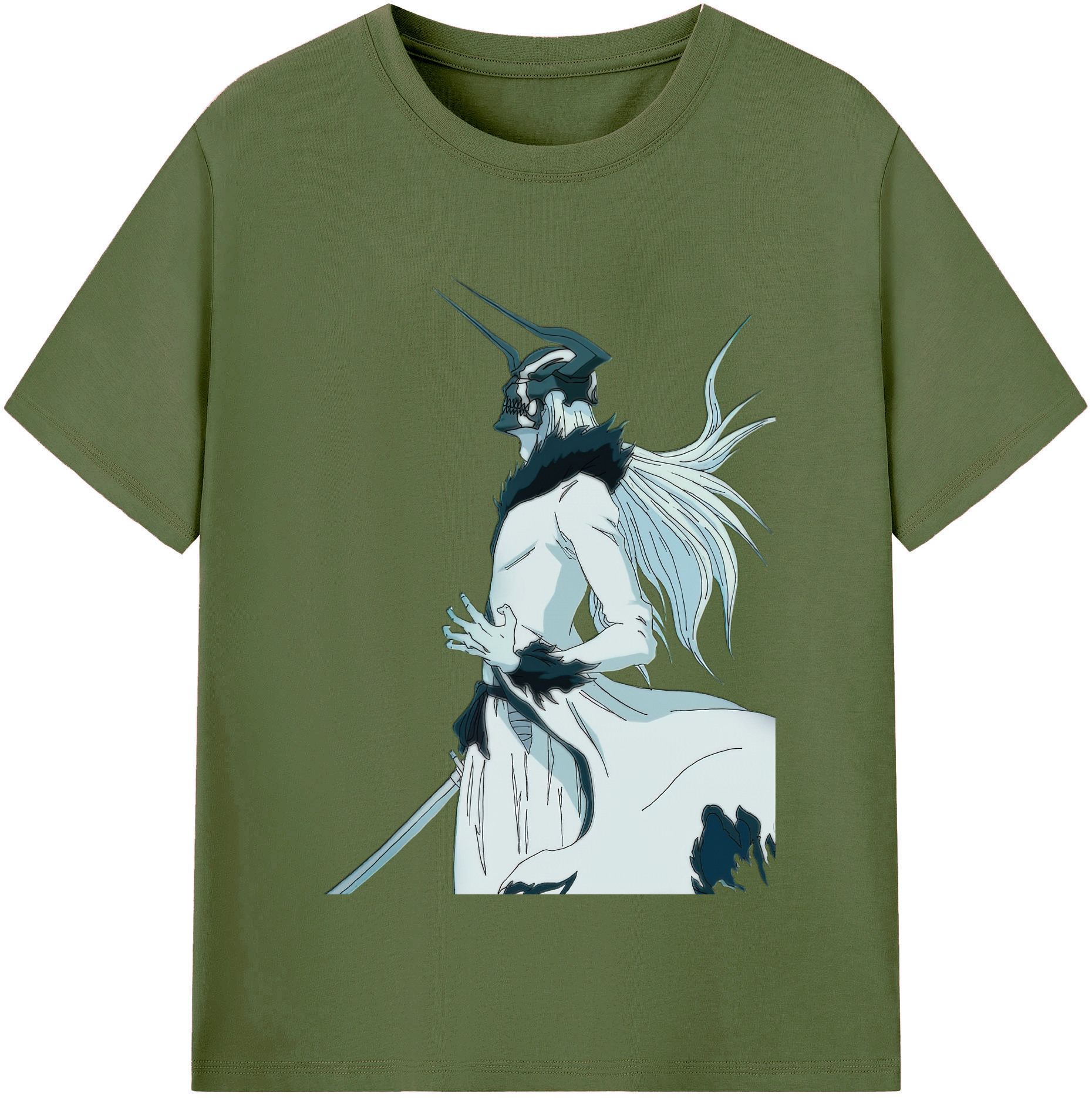 （画像用） ブリーチ 黒崎一護（くろさき いちご）BLEACH Kurosaki Ichigo 綿100％半袖Tシャツ（フロントプリント）